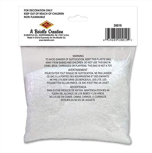 Beistle 20019 Sparkling Snow, Sparkling Snow Confetti, Christmas Decorations & Holiday Plastic Snowflakes thumb #3
