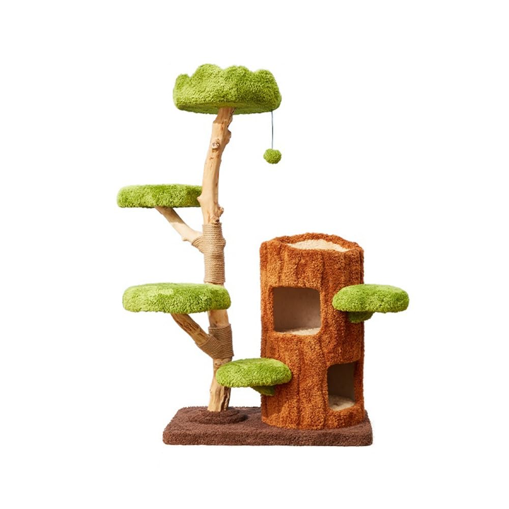 Albero per Gatti - Tiragraffi multilivello for Gatti con tiragraffi, Nido Caldo for Gatti, Giocattoli for Gatti con Pompon Casetta per Gatti(XL)