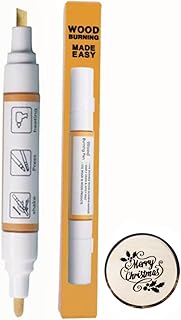DGAGA Wood Burning Pen,Wood Burning Pen for Heat Gun,Heat Activated Pen for Craft,Pen for Wood Burning,Wood Burner Pen for Stencils,Etching Marker,Wood Working Tools and Accessories on Wood,Canvas