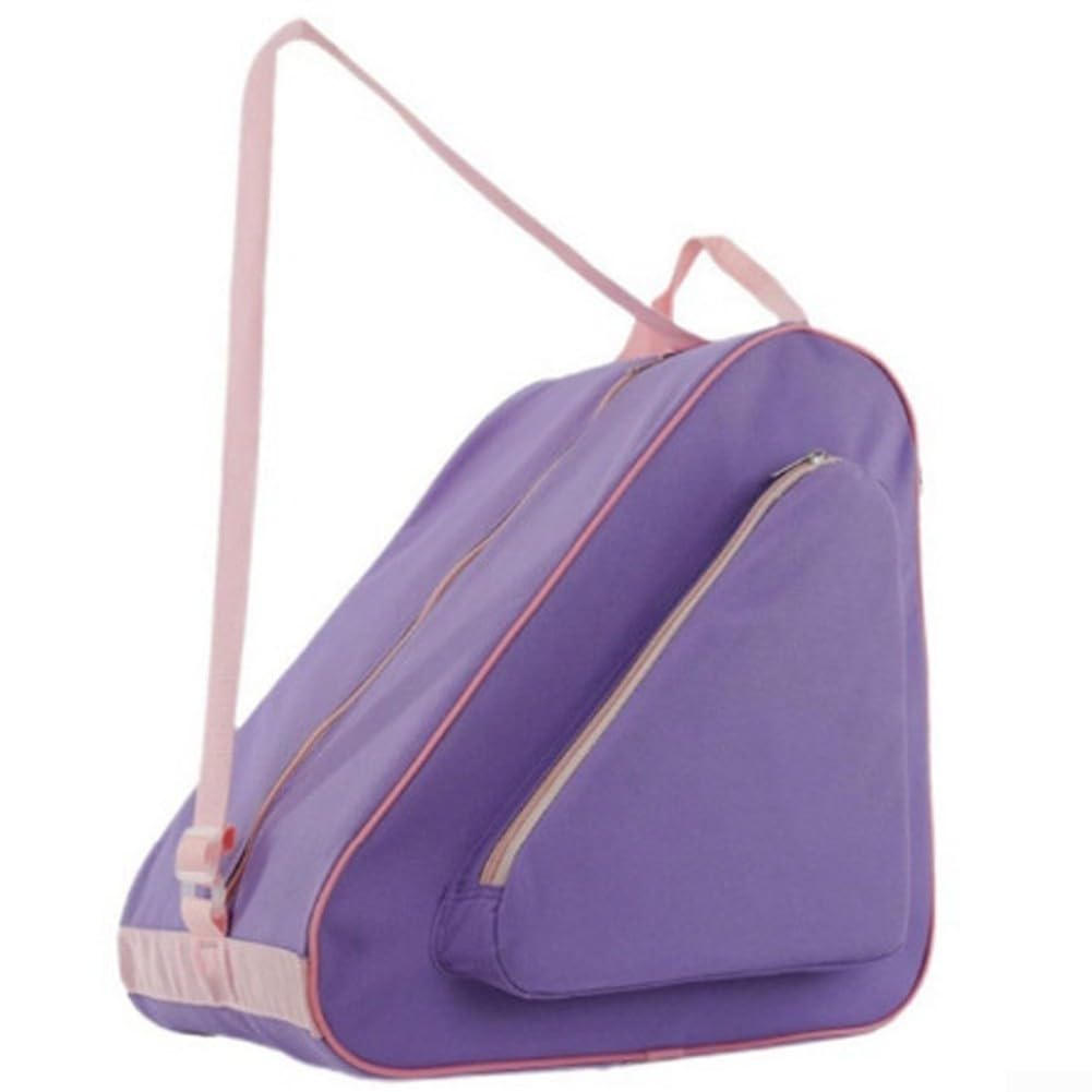 Sac imperméable pour patins à roulettes en ligne avec grande poche arrière et bretelles réglables - Noir, gris, bleu, vert, rose, 40 x 40 x 24 cm