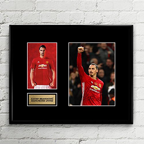 Zlatan Ibrahimovic LA Galaxy Signed Autographed Photo Mat Custom Framed 11 x 14 Replica Reprint Rp