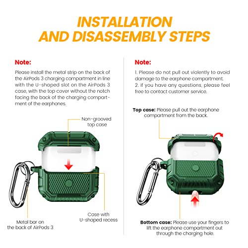 NotoCity Cover Compatibile con Custodia Airpods 3