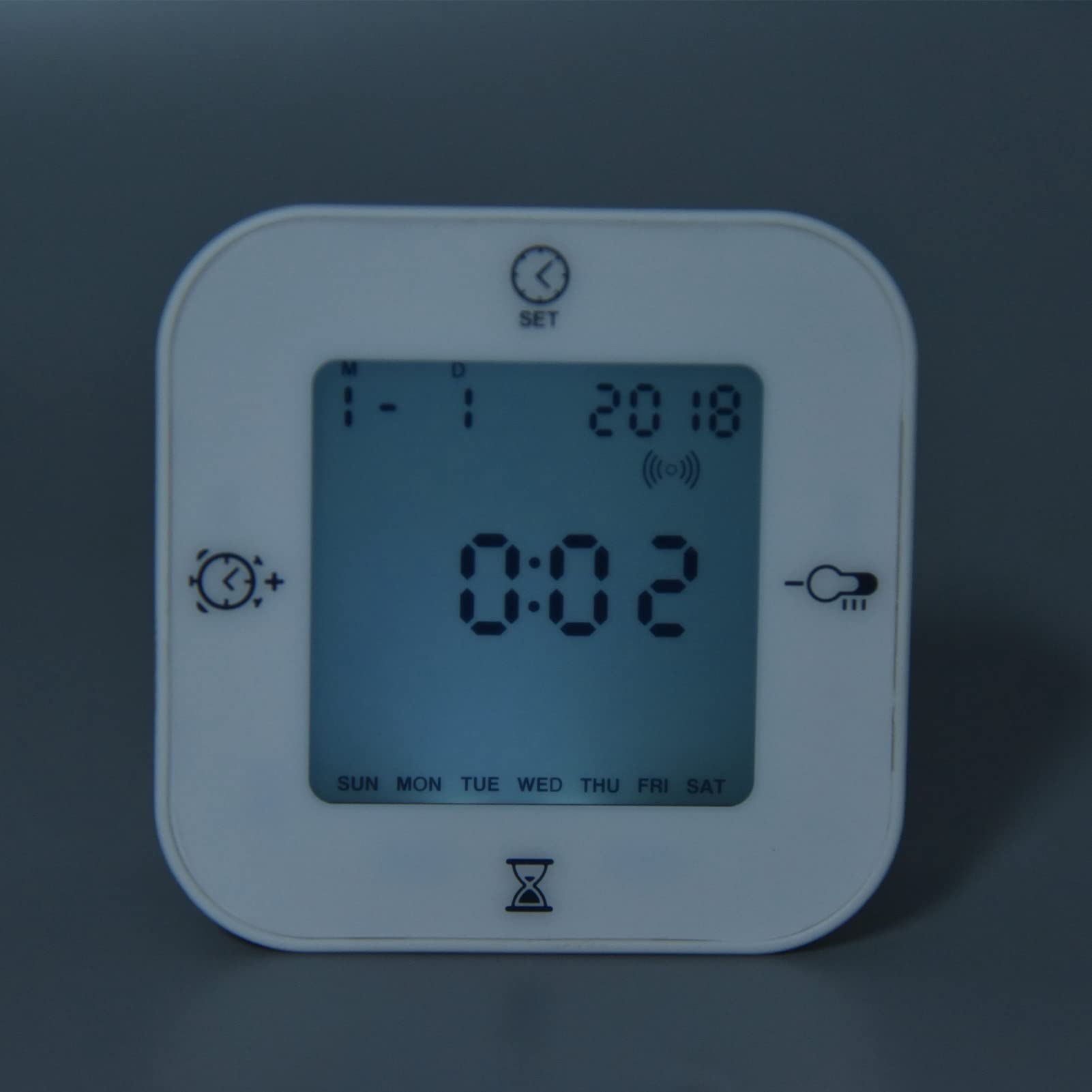 Horloge Thermomètre Multifonction à Grand écran pour Cave à Effet de Serre pour bébé, Réveil à Utilisation Nocturne pour une Surveillance Pratique des Matières Plastiques