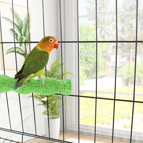Image of 3-Piece Bird Beak Grinding Stone, Resin Parrot Perch for Cage, 5.7-Inch Nail Trimmer and Claws Grinding Stick for Parakeets, Cockatiels, Hamsters, and Chinchillas