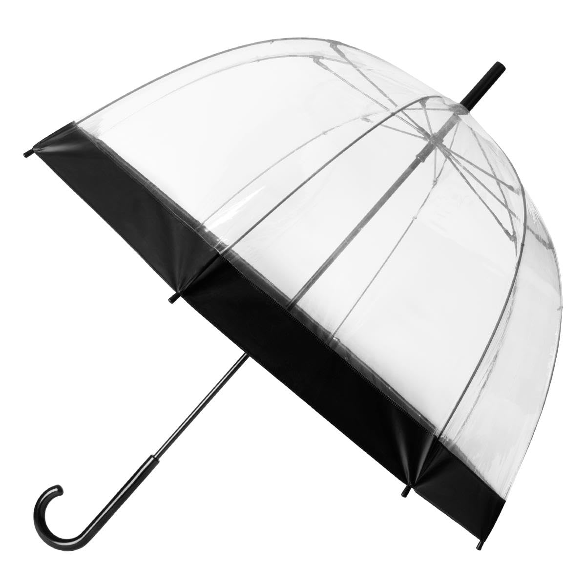 Totes Women's Black Totes® Eco-Brella® Clear Pvc Dome Umbrella