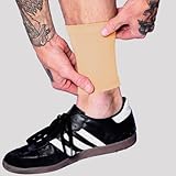 Tat2X Ink Armor Premium Ankle 6' Tattoo Cover Up Sleeve - No Slip Gripper - U.S. Made - Light - ML (single six inch ankle cover up sleeve)