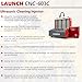 LAUNCH CNC-603C Fuel Injector Cleaning Machine - 2026 Latest Version 6-Cylinder Automotive Ultrasonic Fuel Injection System Tester and Cleaner with Exclusive Automatic Oil Discharge Function