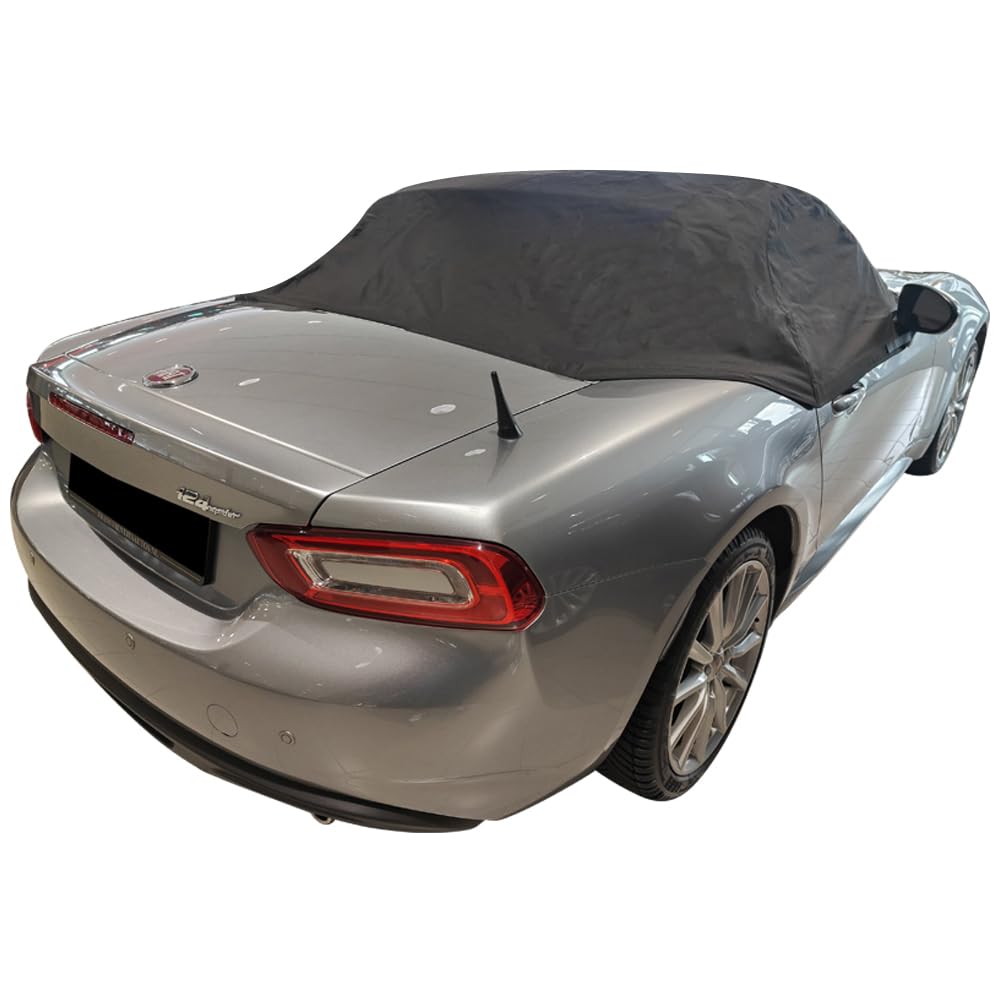 bâche de Capote Compatible avec Fiat 124 Spider Housse Noir
