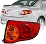 munirater Outer Body Right Tail Light Assembly Replacement for 2009-2010 Toyota Corolla OE-Style, Replaces Tail Light Rear Brake Lamp Passenger Side