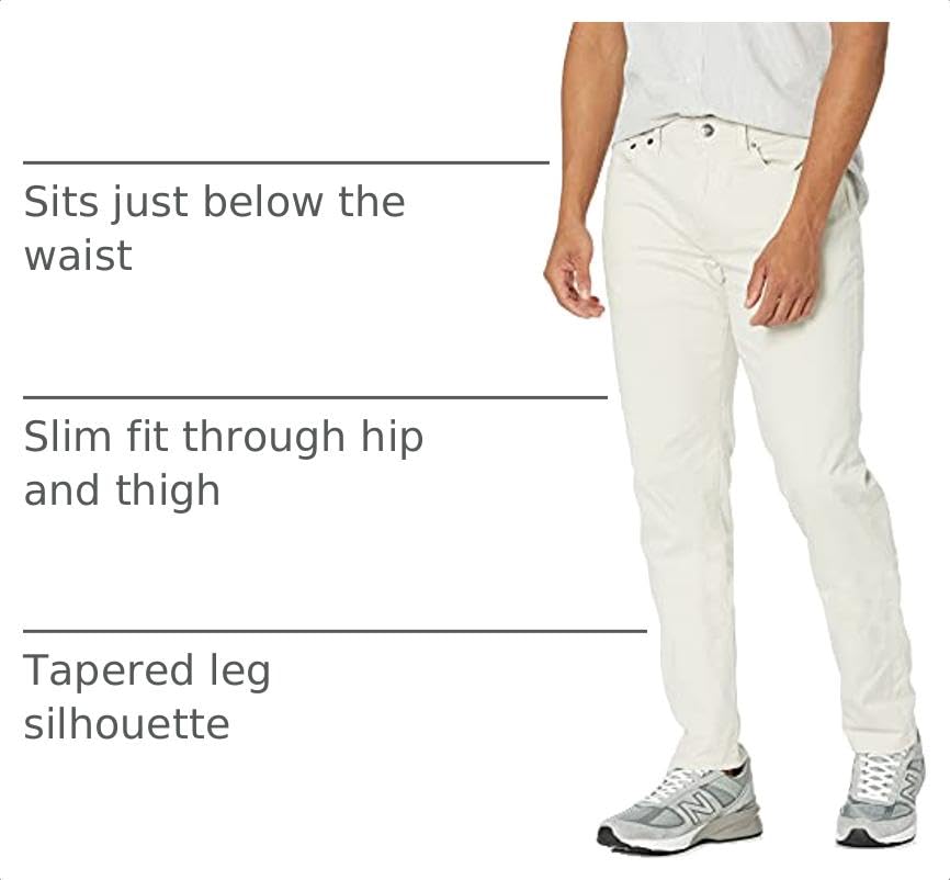 Amazon Essentials Men's 5-Pocket Stretch Twill Jeans-Inspired Casual Pants, Stone, 36W x 34L - image 4