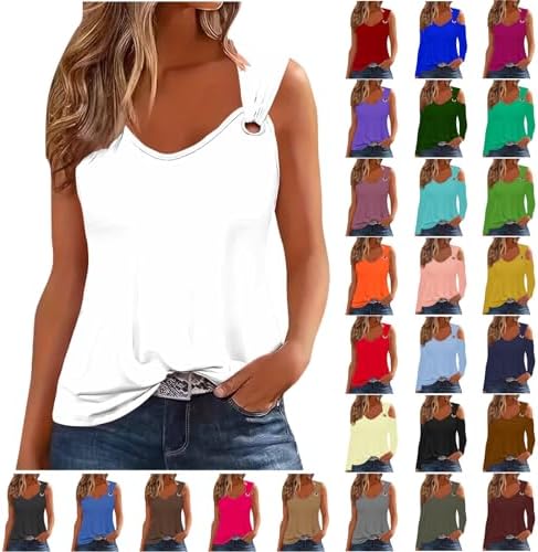 Tank Top for Women 2024 Trendy Summer Tops V Neck