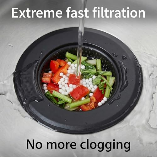 Coladores para desagüe de fregadero de cocina, acero inoxidable, diámetro 4.5 in, 2 piezas miniatura 4