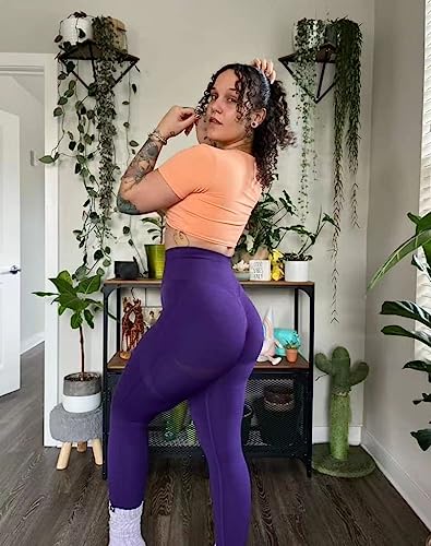 Image of Aoxjox Short Sleeve Crop Tops for Women Sienna Twist Deep V Workout Cropped T Shirt Top (Papaya, Small)