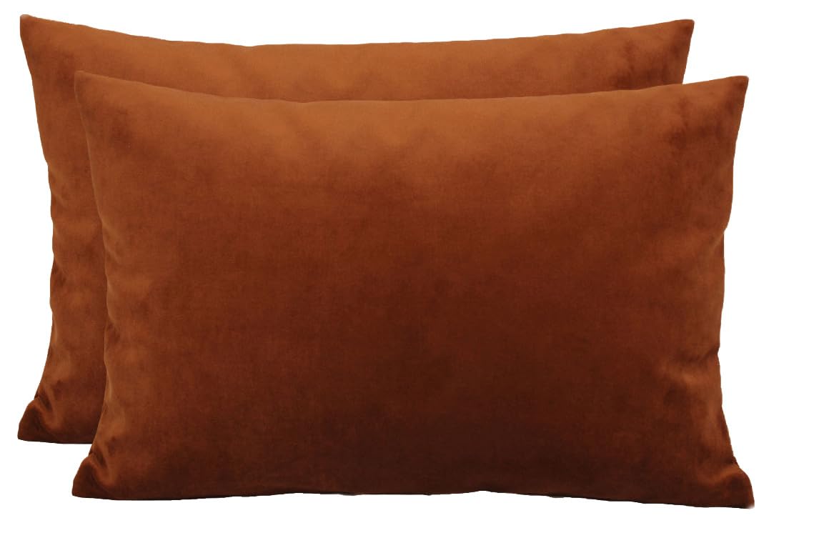 TangDepot 2-Pack Super Soft Velvet Pillow Covers, 20x20 Grass Green — view 154