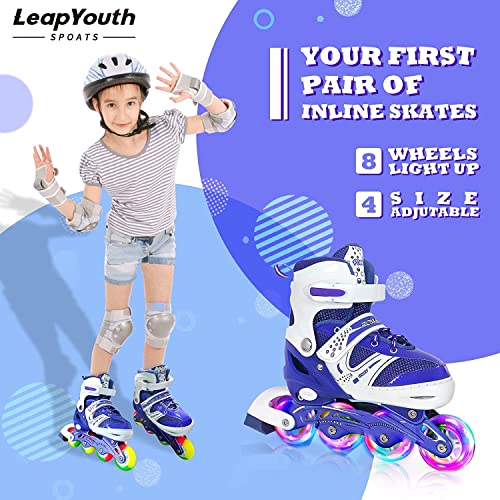 Rollers pour enfants avec roues lumineuses extérieur et pointure ajustable