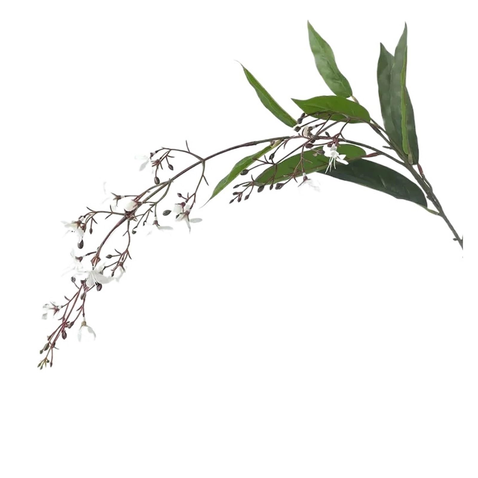 Casetlong 1PC Artificial Flower White Flowers Hanging Decoration For Wedding Bouquet Balcony(White Jasmine)