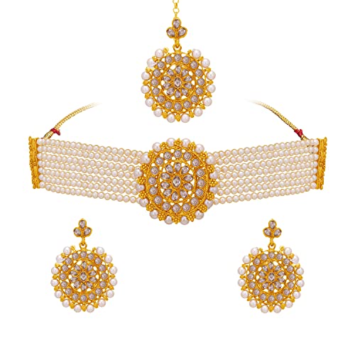 Image of Sukkhi Gold Plated Necklace Set For Women