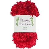 ウルベヒヤーン エルア レフアレッド 50g 【001A191664】毛足が短いアイラッシュヤーン フラダンス用クロシェットレイやシュシュ作りに最適【ハワイアン・カラー】