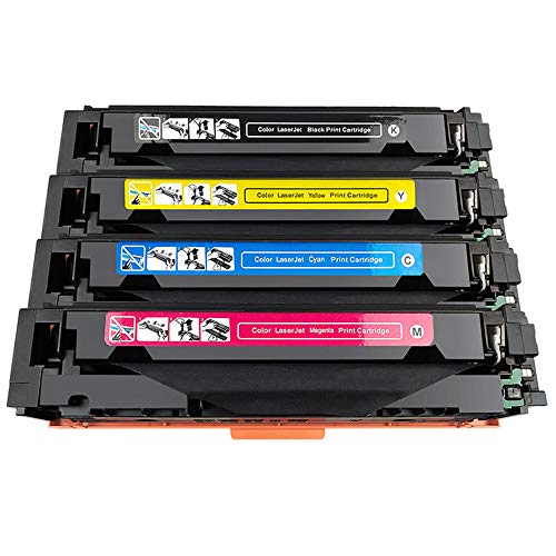 Office Ink Toner Reemplazo para HP 312A/312X CF380X CF381A CF382A CF383A Cartucho de tóner Compatible para HP Laserjet Pro Color MFP M476dn M476dw M476nw (1BK 1C 1M 1Y) 4 piezas