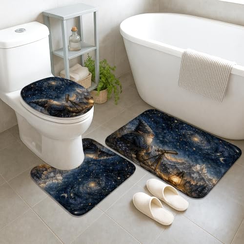 Rideau de douche nain de mer pour baignoire d'appartement - 5