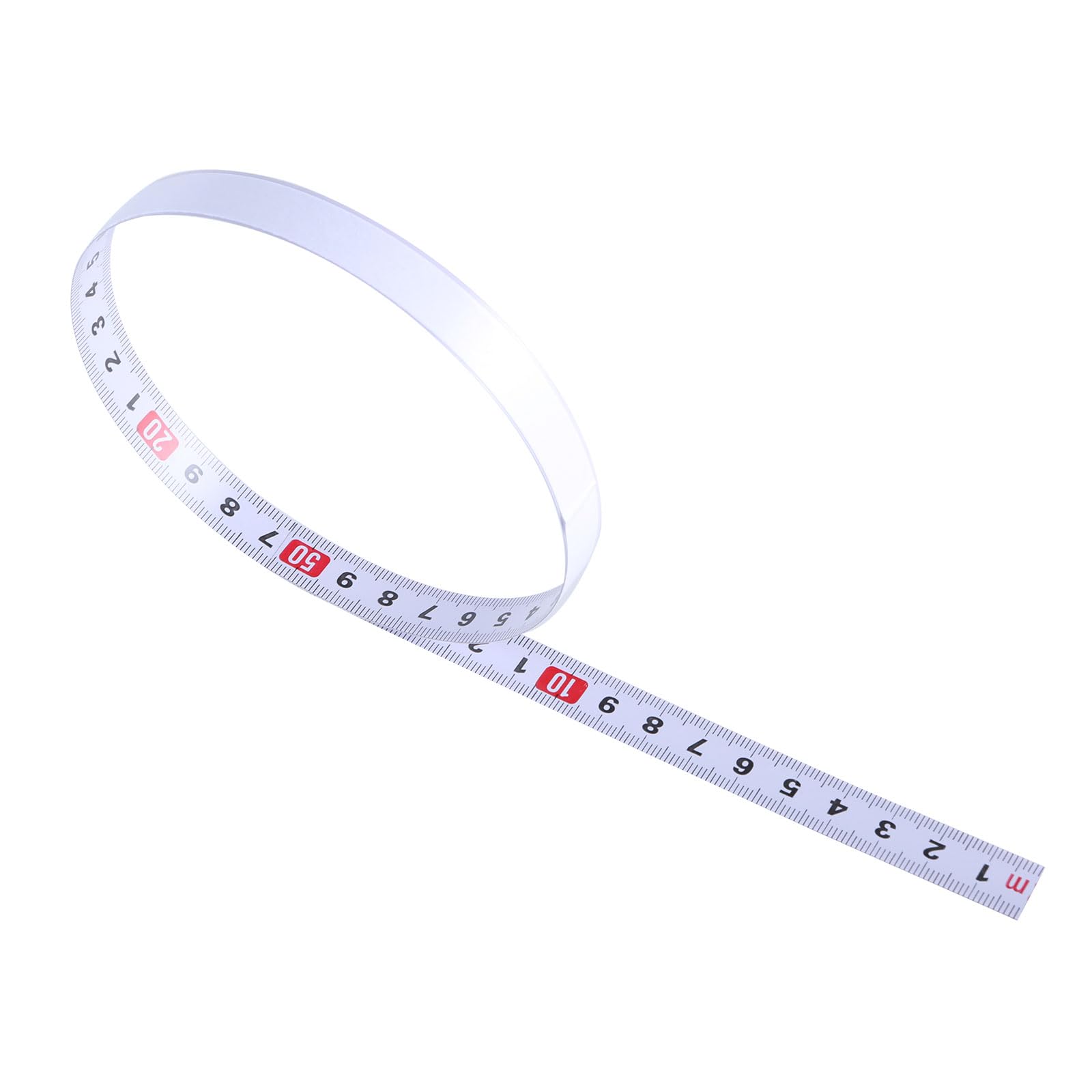 Hogtnd 0.5 Meters Forward Metric Steel Miter Tape Measure Self Adhesive Scale Ruler 0.5-6M For Router Woodworking Tool Self Adhesive Measurement Metric