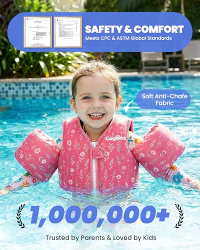 Image of Gogokids Puddle Float Jumper 33-66 Pounds, Toddler Swim Vest Kids Floaties