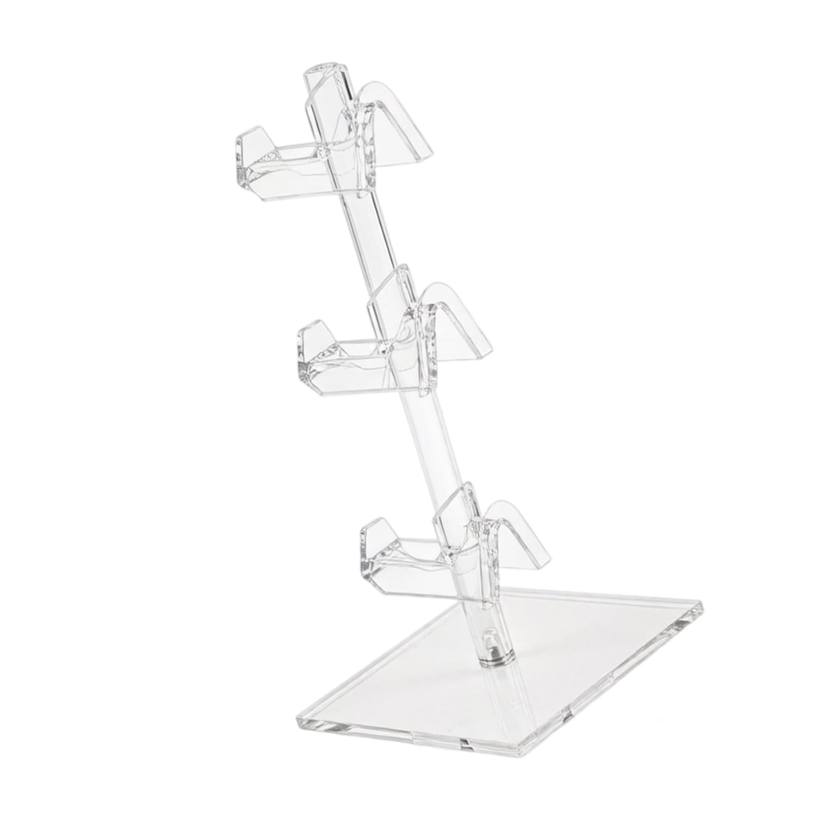 Limtula Modern Tiered Glasses Rack Acrylic Home Decor Storage Organizer Easy Assemble Acrylic Shelf for Neat Arrangement Easy Assemble Shelf