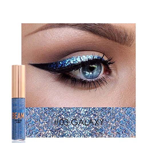 Ponacat Waterproof Eyebrow Eyeliner Lipliner, 10pcs Long Lasting Smudgeproof Eye Liner Pen Super Slim Glitter Liquid Liner Gel Make Up Pens Pencil