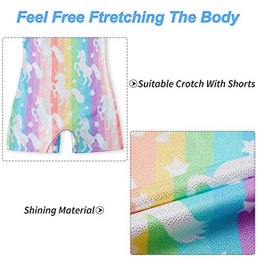 image for Uideazone Leotards for Girls Gymnastics Unicorn 4t 5t Kids Child Rainb