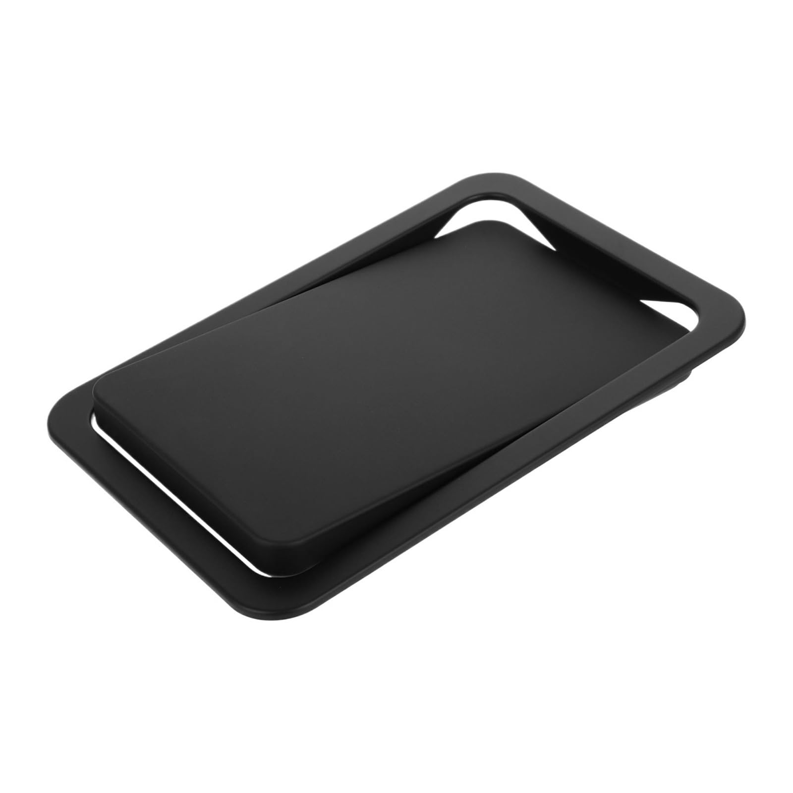 Countertop Trash Lid Stainless Steel Swing Flap Cover For Under Sink Bin Built-in Garbage Can Replacement Waste Container Effortless cleaning