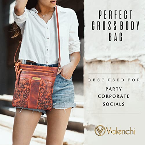 Real Leather Women's Crossbody Bag - Genuine Leather Crossover Purse for Women4