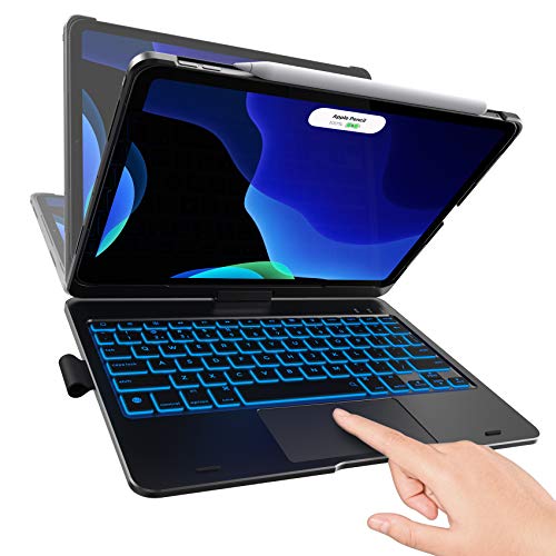 TYPECASE Touch - iPad Pro 11 Case 2020 with Keyboard & Touchpad - Magic Keyboard Style Trackpad Smart Backlit Keys for 1st & 2nd Gen 11-inch iPad 2018-2020, Compatible with Apple Pencil (Black)