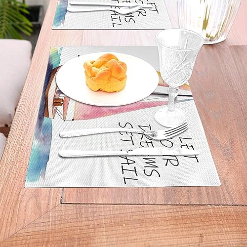 Sets de table imprimés lavables et durables pour décoration de cuisine - 8
