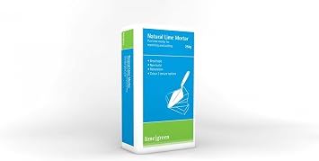 Lime Green Natural Hydraulic Lime Mortar Chalk Medium Mortar NHL 3.5 25Kg