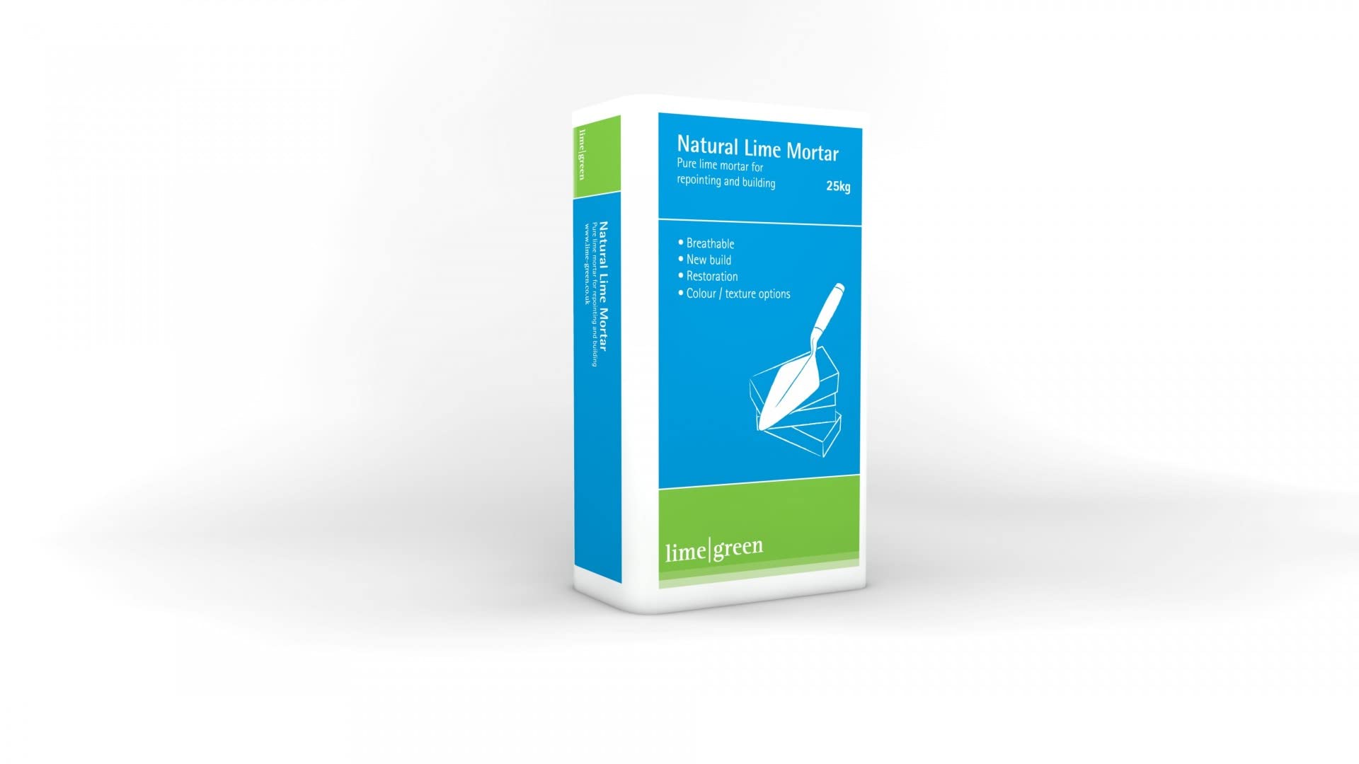 Womersleys Lime Green Natural Hydraulic Lime Mortar Buff (Medium Mortar) NHL 3.5 (25Kg)