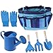 Produktbild Kinder Gartenset, 6-teiliges Little Gardener-Werkzeugset mit Gartenwerkzeugtasche Für Kindergarten, Kit Inklusive Gießkanne, Handschuhe, Schaufel, Rechen, Gabel Und Garten Einkaufstasche