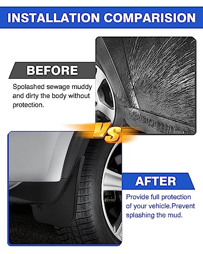 Image of Autorder Mud Flaps Splash Guards for Kia Sportage 2023-2026 Accessories Mudflap Fender Flares Front and Rear Mud Guard Set 4Pcs