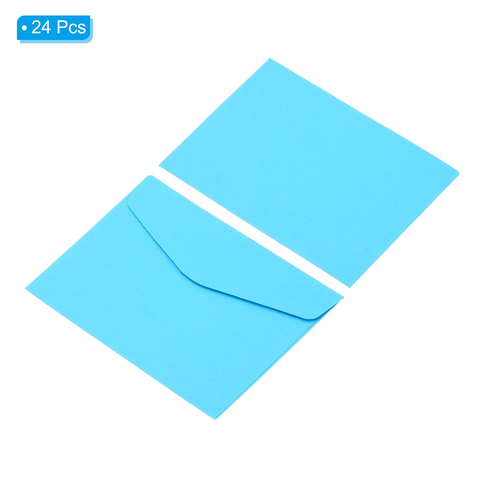 PATIKIL Mini Envelopes, 24 Pack Mini Gift Card Business Card Envelope For Small Note Cards Greeting Wedding, Light Green