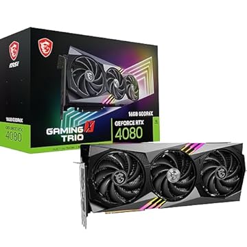 Placa de Vídeo NVIDIA MSI GeForce RTX 4080 GAMING X TRIO 16GB DDR6 256 Bits