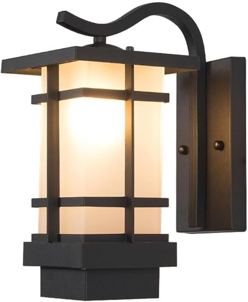 UDPOIUYT Outdoor Wall Lantern, European Style Rectangle Wall Lamp, Outdoor