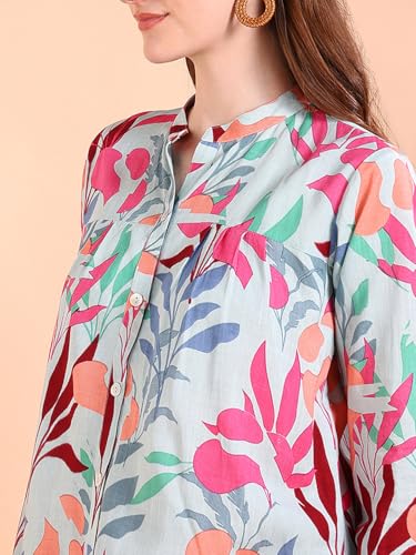 Image of Maaesa Tie-Dye Crepe Loose Fit Shirt