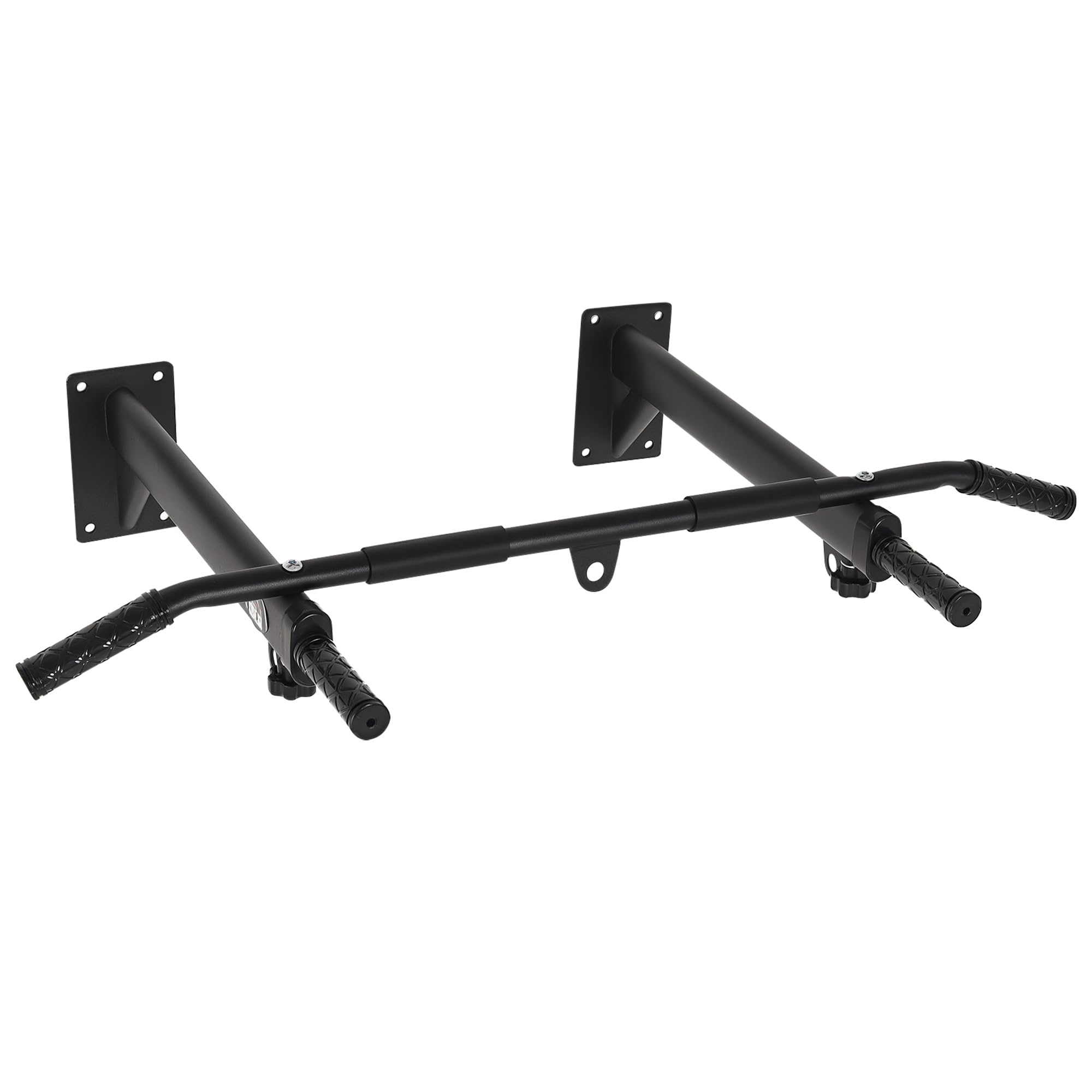 HOMCOM Barras de Dominadas para Pared Colgador de Saco de Boxeo 2 en 1 Entrenamiento Muscular Pull Up para Casa Carga Máxima 150 kg Negro