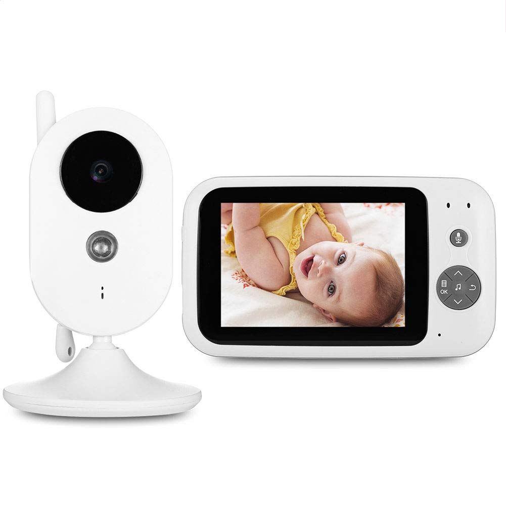 Baby Monitor with Digital Camera Wireless Digital 3.5 inch LCD Screen Night Vision Temperature Sensor 2-Way Talk Long Range. 8 Lullabies Sound Activation for Baby Care
