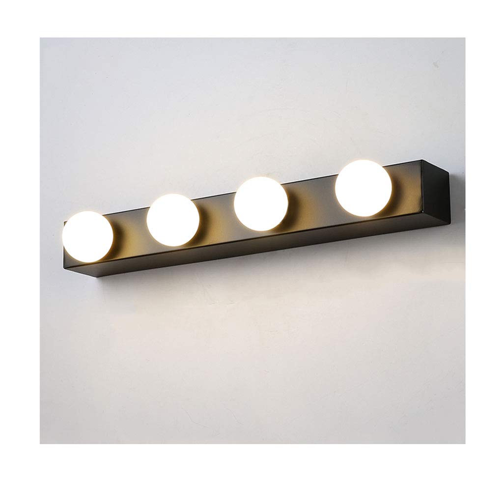 Lampes de Miroir Den Led Miroir Avant Ampoule Miroir Armoire Lumière Dressing Lumière Miroir Lumière Éclairage Mural/Black-70Cm/5 Heads-5W