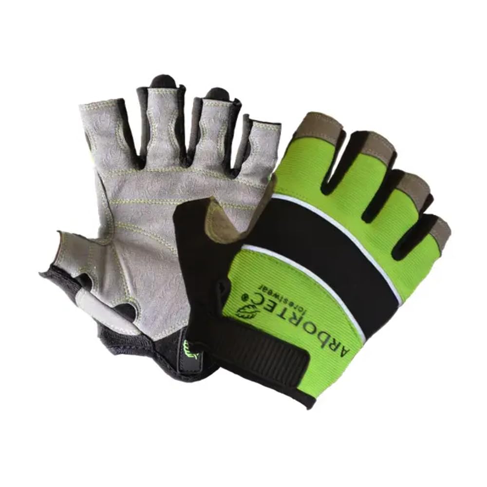ARBORTEC AT1201 Fingerless Climbing Glove Arbotech Fingerless Climbing Gloves Tree Care Arborist Tree Climbing (10)