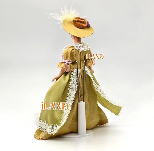 Miniatura 15 de iland Casa de muñecas Gente escala 1/12, muñeca familiar de casa de muñecas incluye mamá, papá, niña, niño, bebé (familia moderna, 5 piezas)