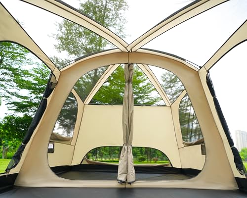 Image of Vidalido 8-10 Person Camping Tent with 3 Door 2 Room Large