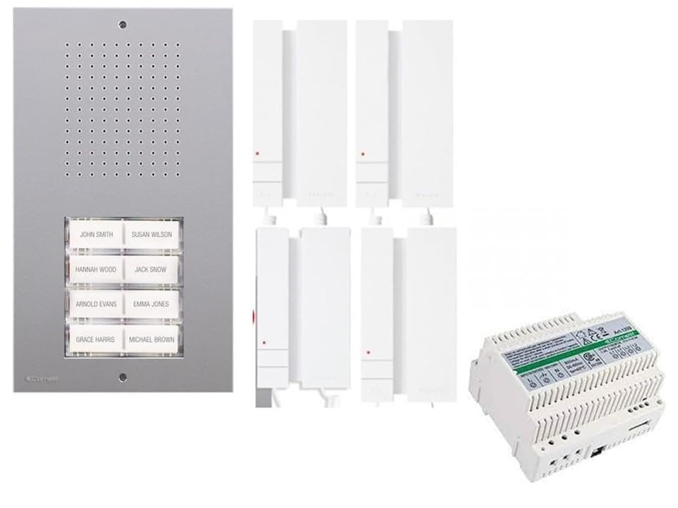KIT CITOFONICO QUADRIFAMILIARE 2 FILI KCA2061A 4 FAMIGLIE CITOFONO 2738WA