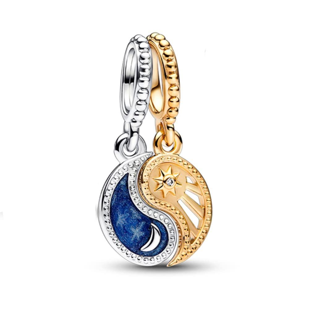 LkwidiAbalorios Charms Colgantes de Animales de amor familiar Cuentas Plata de Ley 925 con Compatible con Pulsera Europeo, Charms para Mujer Niña