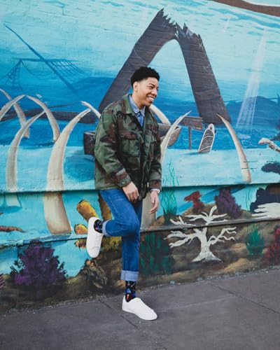 MeMoi Men's Ready for Some Football Rayan Blend Crew Sock4